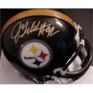 Jason Gildon autographed Football Mini Helmet (Pittsburgh Steelers 