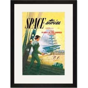   Print 17x23, Space Stories Rocket Ship Sabotage