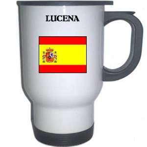  Spain (Espana)   LUCENA White Stainless Steel Mug 