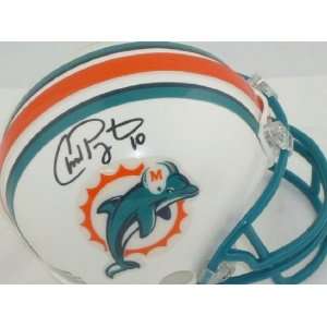   Autographed Miami Dolphins Football Riddell Mini  