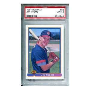 Jim Thome Unsigned 1991 Bowman Card