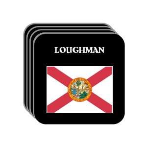 US State Flag   LOUGHMAN, Florida (FL) Set of 4 Mini Mousepad Coasters