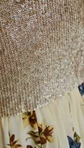 Alice+Olivia Kaitlyn Silk Sequin Dress 4 XS S UK 8 NWT $550 Gold 