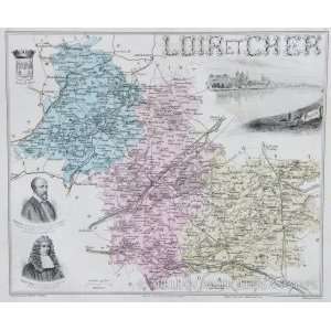  Vuillemin Map of Loir et Cher (1886)