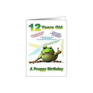  Froggy Jokes card for a 12 year old Card Toys & Games