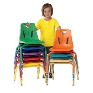 Jonti Craft 8126JC1, Kids Plastic Armless Stack Chair With Coated Legs 