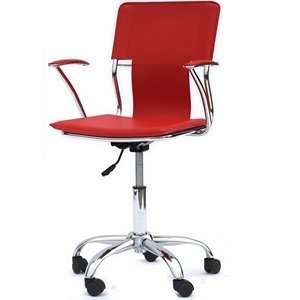  Studio Office Chair in Red Vinyl