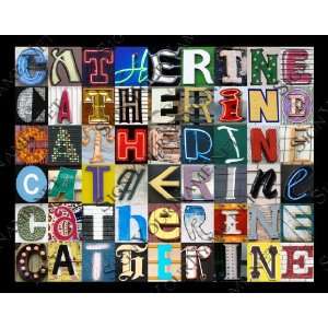  Catherine Personalized Name Poster Using Sign Letters 