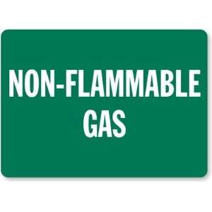  Non Flammable Gas Laminated Vinyl Sign, 10 x 7 Office 