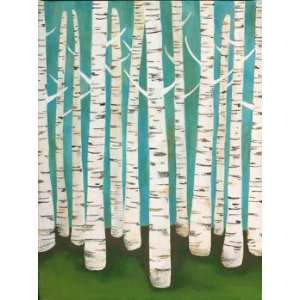 Lisa Congdon 27W by 36H  Summer Birches CANVAS Edge #6 1 1/4 L&R 