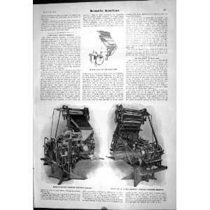 1903 Scientific American Magazine Linotype Composing Machine Static 