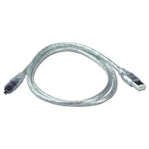 QVS 15ft IEEE1394 FireWire/i.Link 6Pin to 4Pin A/V Translucent Cable