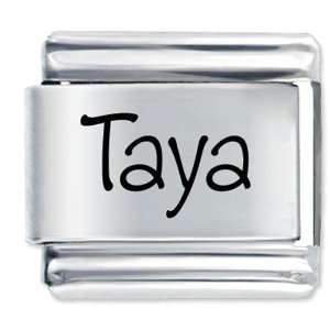  Name Taya Italian Charms Bracelet Link Pugster Jewelry