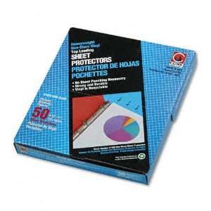  C Line  Top Load Vinyl Sheet Protectors, Heavy Gauge 