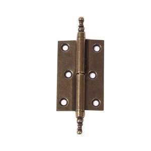  Liftoff Hinges w/Finials Old Brass