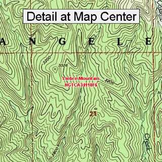 USGS Topographic Quadrangle Map   Liebre Mountain, California (Folded 