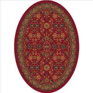  Pastiche Kamil Red Cinnamon Oval Rug Size Oval 78 x 10 