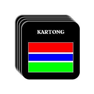  Gambia   KARTONG Set of 4 Mini Mousepad Coasters 