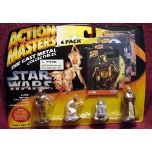   Masters 4 pack with C 3PO R2 D2 Leia and Obi Wan Kenobi Toys & Games