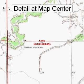   Quadrangle Map   Latty, Ohio (Folded/Waterproof)