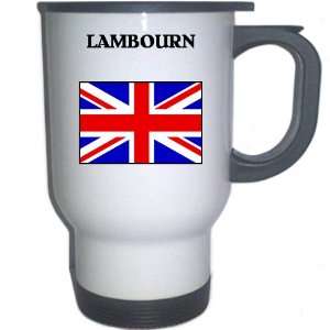  UK/England   LAMBOURN White Stainless Steel Mug 