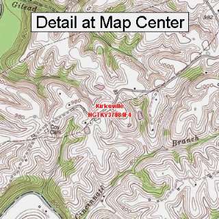  USGS Topographic Quadrangle Map   Kirksville, Kentucky 