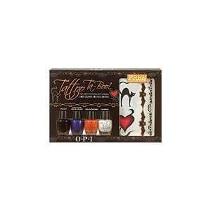   OPI Tattoo TaBoo 4pc mini lacquers + decals