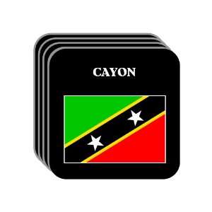  Saint Kitts and Nevis   CAYON Set of 4 Mini Mousepad 