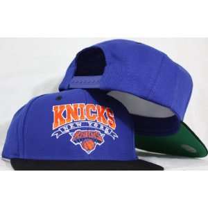 New York Knicks Snapback Blue / Black Two Tone Adjustable Plastic Snap 