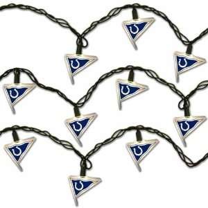 INDIANAPOLIS COLTS String of PARTY / CHRISTMAS PENNANT LIGHTS (10 Feet 