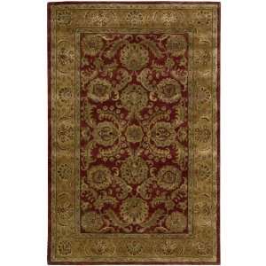  Hand Tufted Jaipur Collection Burgundy Wool Area Rug 5.60 