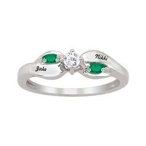  Emerald Twist Ring Jewelry