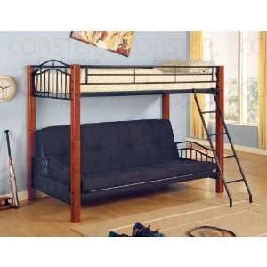   Futon Wood and Metal Bunk Bed   Coaster Co.