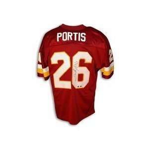 Clinton Portis Autographed Washington Redskins Red Throwback Jersey