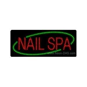 Nails Spa Outdoor LED Sign 13 x 32