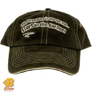What Happens In The Garage Embroidered Cotton Twill Hat  