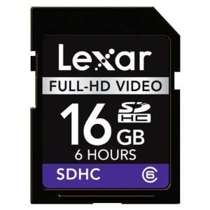  LEXAR 16GB Full HD Video SDHC Class 6 High Speed Memory 