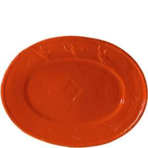  Vietri Bellezza Red Large Oval Platter 17 In L, 13 In W 