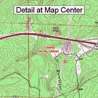USGS Topographic Quadrangle Map   Coaling, Alabama (Folded/Waterproof 