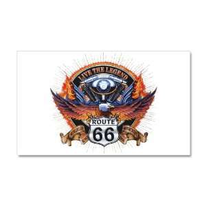  22 x 14 Wall Vinyl Sticker Live The Legend Eagle and Engine 