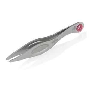   System Stainless Steel Slant Tip Tweezers (Made in Italy) Health