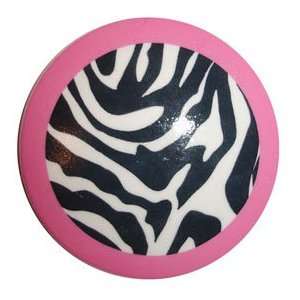  Zebra Stripes Knob with Pink Border Baby