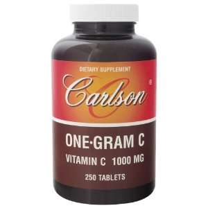  Carlson Laboratories   One Gram C, 1000 mg, 250 tablets 