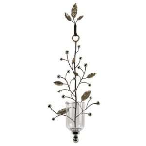  IMAX Carolyn 7th Avenue Black Metal Wall Sconce With Glass 