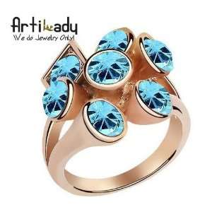   light blue stone ring engagement ring christmas idea valentines gift