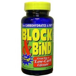 Block & Bind carbohydrates and fat loss formula, dietary supplement 