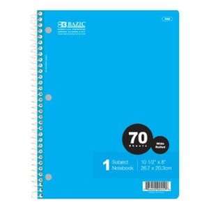   Wide Rule 70 Ct. 1 Subject Spiral Notebook Case Pack 24 Electronics