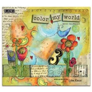  Color My World 2012 Wall Calendar 14 X 12.5 Office 