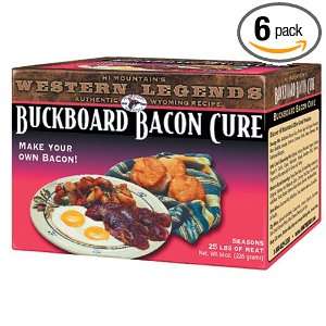 Hi Mountain Jerky Buckboard Bacon Cure, 1.07 Pound Boxes (Pack of 6 