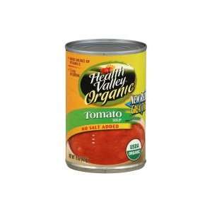 Health Valley Organic Soup, Tomato, No Salt Added, 15 oz, (pack of 6)